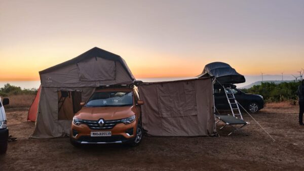 Car Awning Room Walls in action